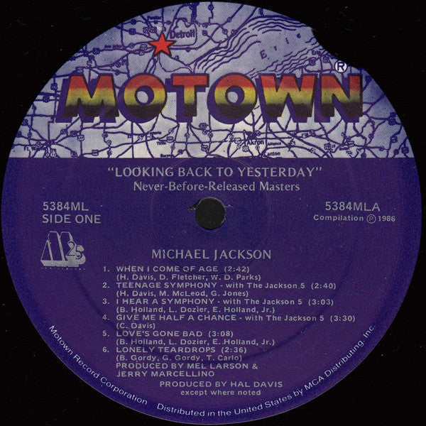 Michael Jackson : Looking Back To Yesterday (LP, Comp)