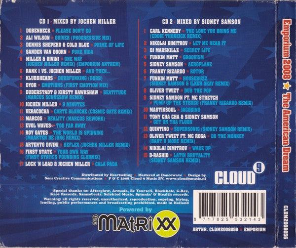 Jochen Miller, Sidney Samson : Emporium (The American Dream) (2xCD, Mixed)