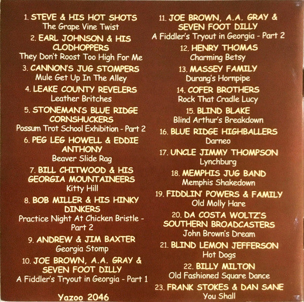 Various : The Cornshucker's Frolic Vol. 2 (Downhome Music And Entertainment From The American Countryside) (CD, Comp, M/Print)