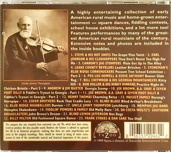 Various : The Cornshucker's Frolic Vol. 2 (Downhome Music And Entertainment From The American Countryside) (CD, Comp, M/Print)