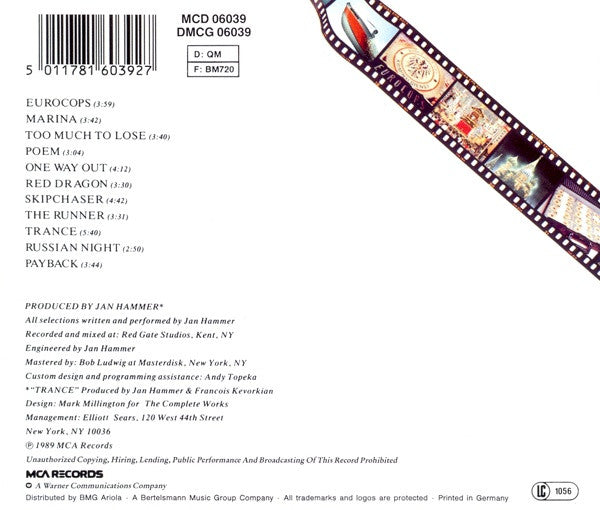 Jan Hammer : Snapshots (CD, Album, RE)