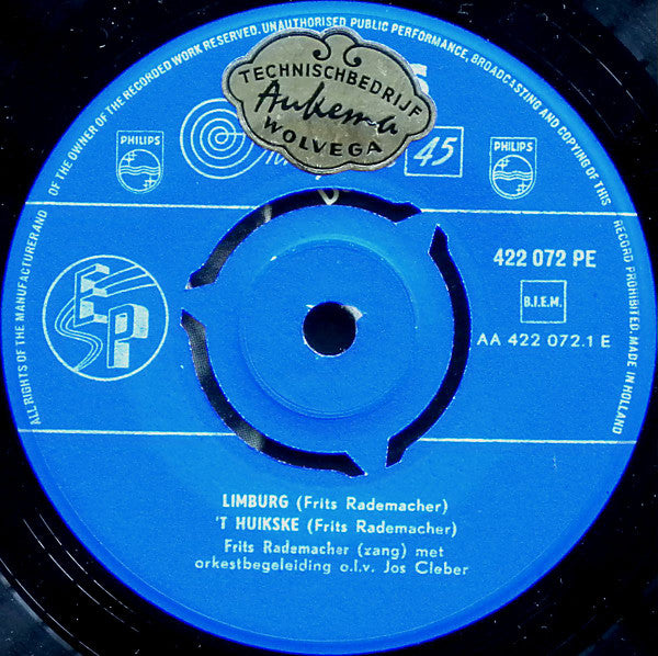 Frits Rademacher : Limburg (7", EP)