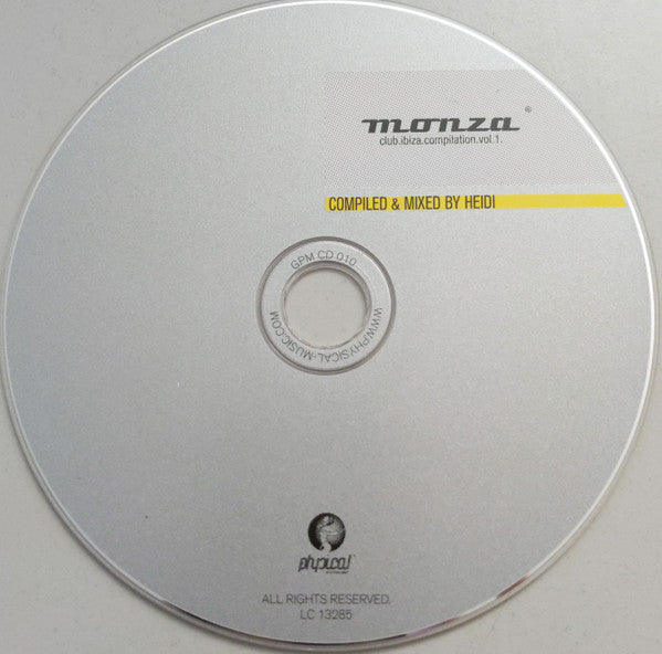 Heidi (2) : Monza Club Ibiza Compilation Vol. 1 (CD, Mixed)