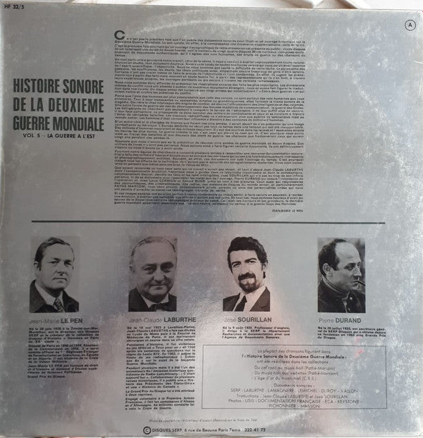 Various : 5. La Guerre A L'Est (LP, Album, Gat)