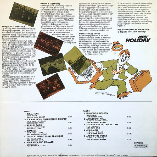 Various : Met N.R.V. De Wereld Rond (LP, Comp)