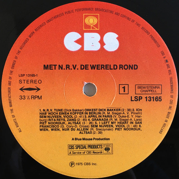 Various : Met N.R.V. De Wereld Rond (LP, Comp)