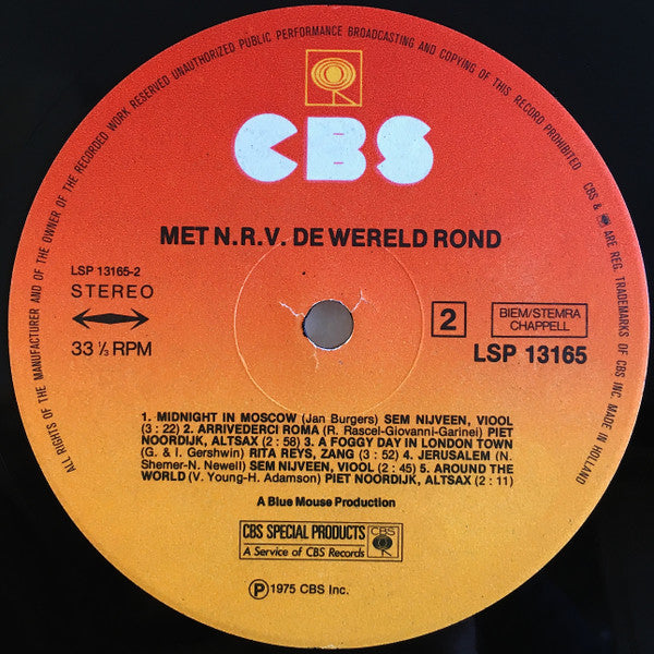 Various : Met N.R.V. De Wereld Rond (LP, Comp)