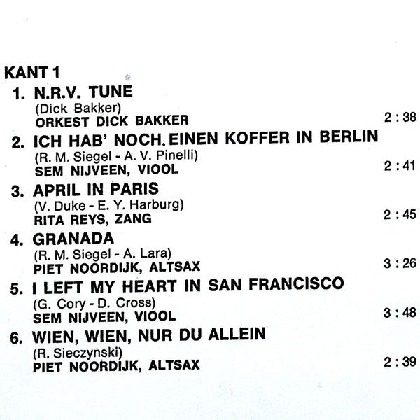 Various : Met N.R.V. De Wereld Rond (LP, Comp)