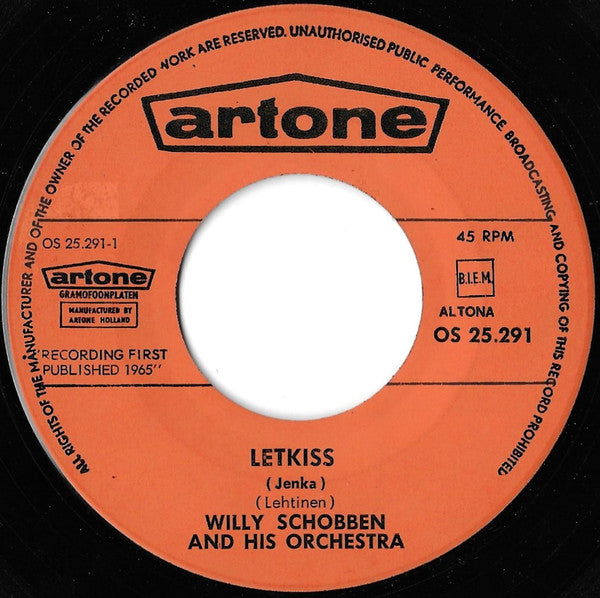 Willy Schobben : Letkiss (Jenka) (7", Single, Mono)