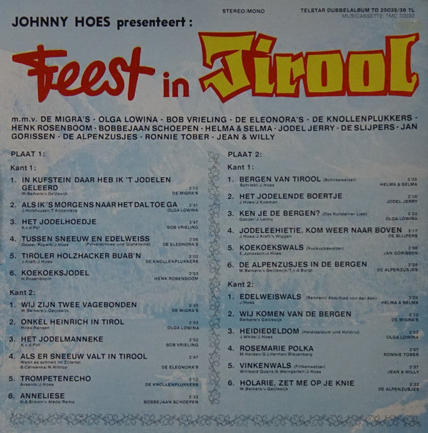 Various : Feest In Tirool (2xLP, Comp)