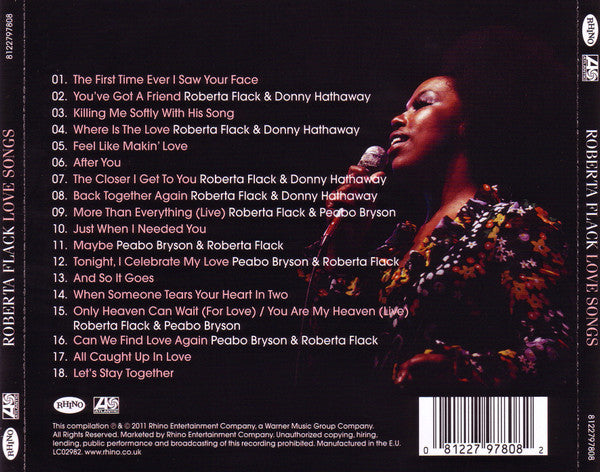 Roberta Flack : Love Songs (CD, Comp)
