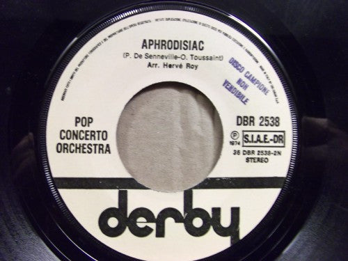 Pop Concerto Orchestra : Only A Souvenir / Aphrodisiac (7")