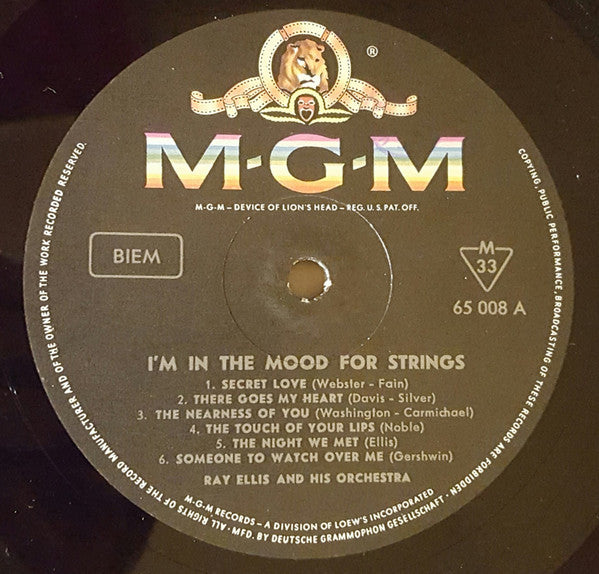 Ray Ellis And His Orchestra : I'm In The Mood For Strings (LP)