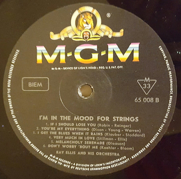 Ray Ellis And His Orchestra : I'm In The Mood For Strings (LP)