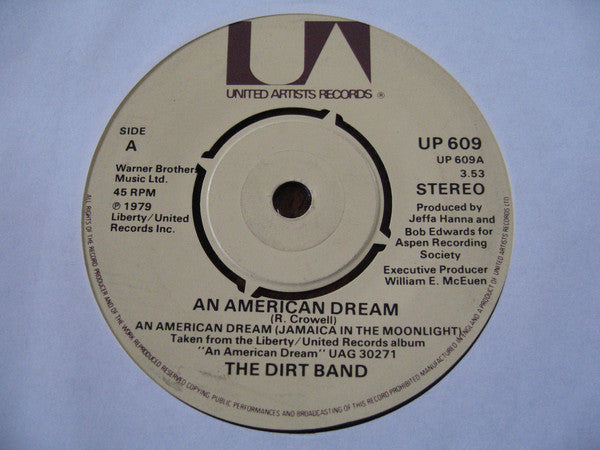 The Dirt Band : An American Dream (7", Single)