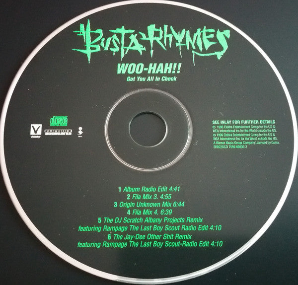 Busta Rhymes : Woo-Hah!! Got You All In Check (CD, Single)