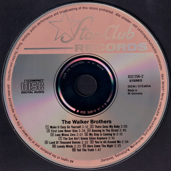The Walker Brothers : The Walker Brothers (CD, Album, RE)