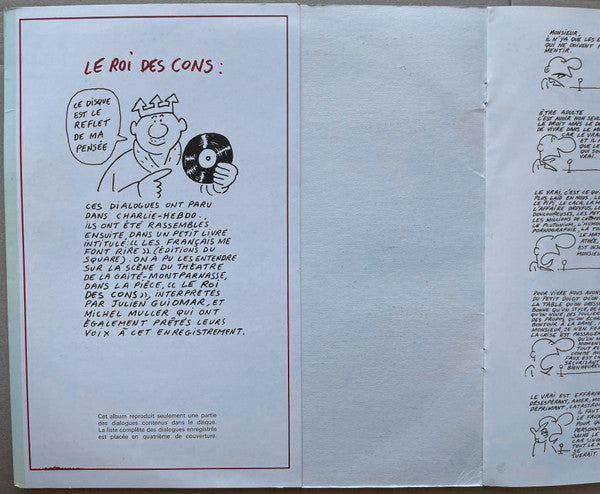 Georges Wolinski - Julien Guiomar, Michel Muller : Le Roi Des Cons (LP, Album)