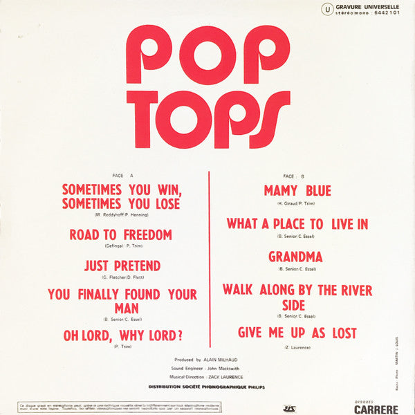 The Pop Tops : Mamy Blue (LP, Album)