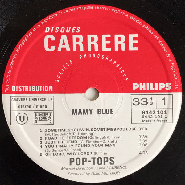 The Pop Tops : Mamy Blue (LP, Album)
