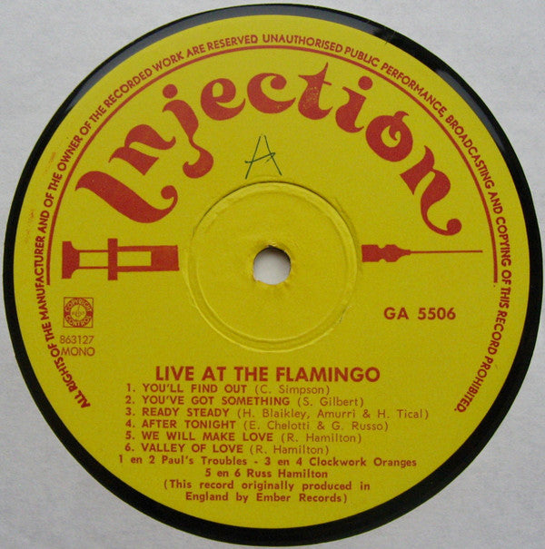 Mike Quinn (4) : Live At The Flamingo (LP, Mono)