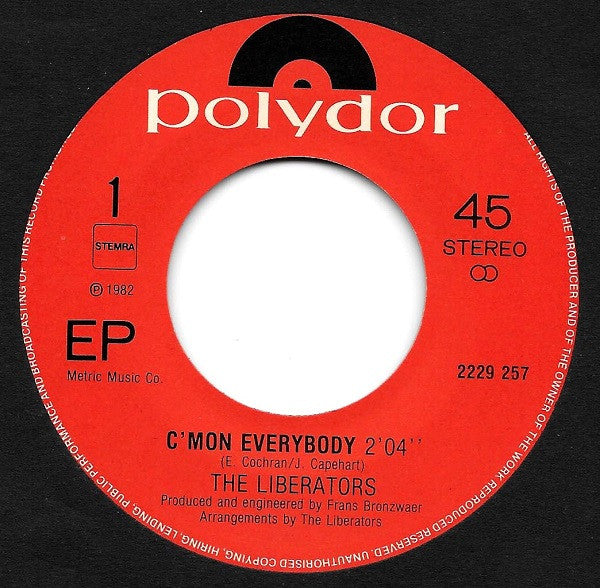 The Liberators (4) : C'Mon Everybody (7", EP)