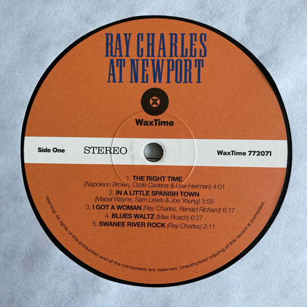 Ray Charles : Ray Charles At Newport (LP, Album, Ltd, RE, 180)