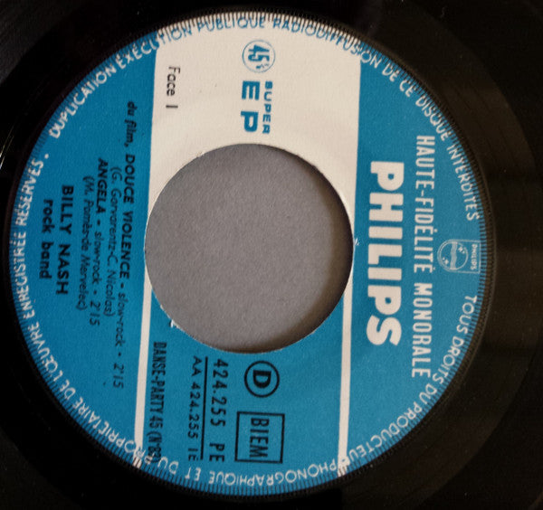 Billy Nash Rock Band : Douce Violence (7", EP, Mono)