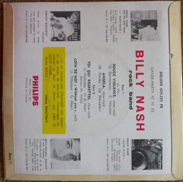Billy Nash Rock Band : Douce Violence (7", EP, Mono)