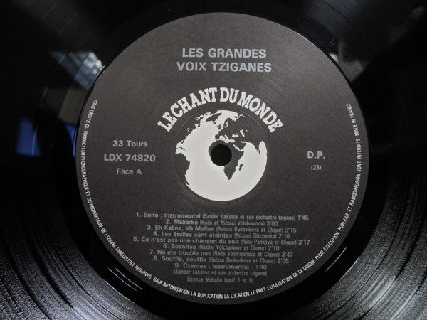 Various : Les Grandes Voix Tziganes (LP, Comp)