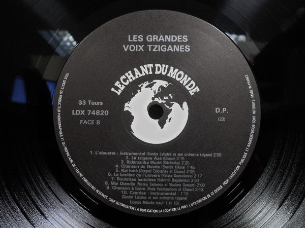 Various : Les Grandes Voix Tziganes (LP, Comp)