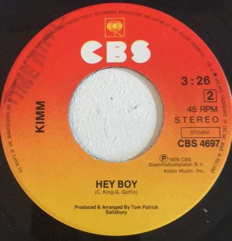 Kimm Hekker : Only You Know And I Know (7", Single)