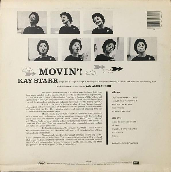 Kay Starr : Movin'! (LP, Album, RE)