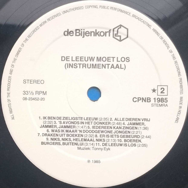 Tonny Eyk : De Leeuw Moet Los! Kindermusical  (LP, Album)