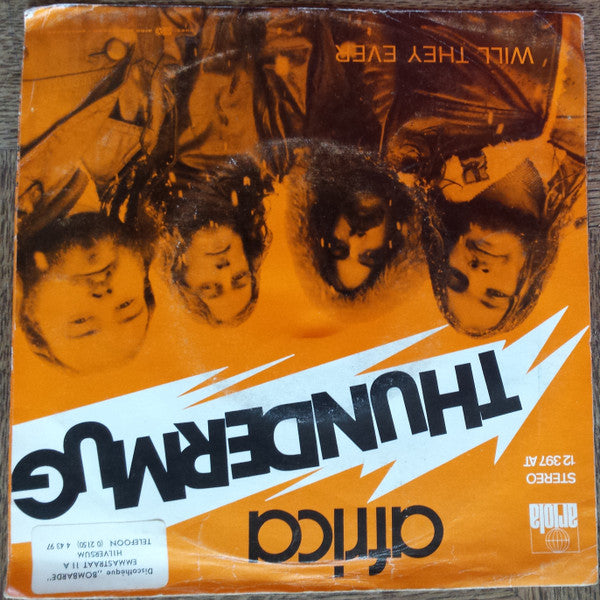 Thundermug : Africa / Will They Ever (7", Single)