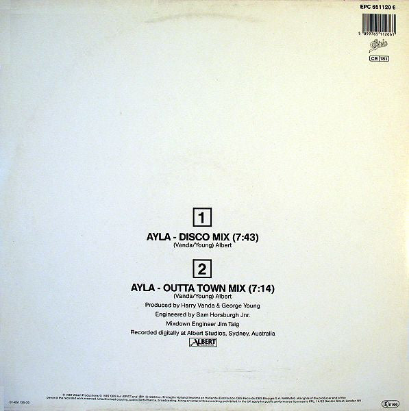 Flash & The Pan : Ayla (The Mixes) (12", Maxi)