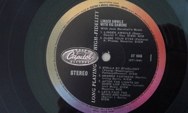 Vic Damone : Linger Awhile (LP, Album)