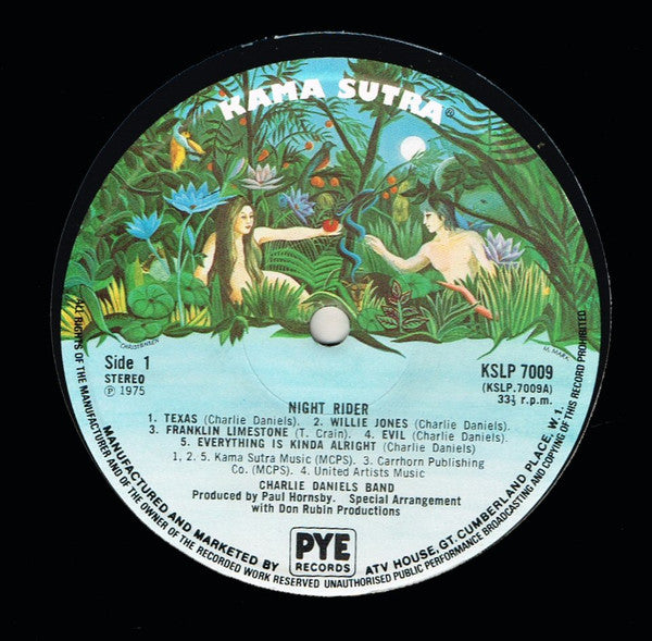 The Charlie Daniels Band : Nightrider (LP, Album)