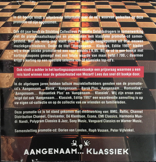 Various : Aangenaam... Klassiek - Editie 1997 (CD, Comp)