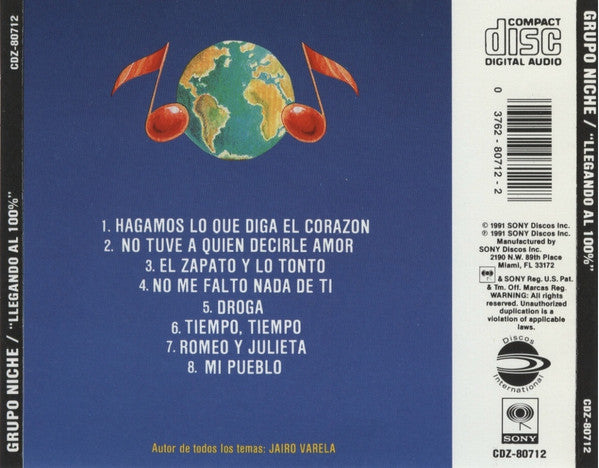 Grupo Niche : Llegando Al 100% (CD, Album)