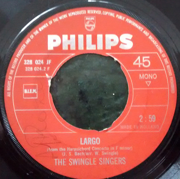 Les Swingle Singers : Going Baroque (7", Mono)