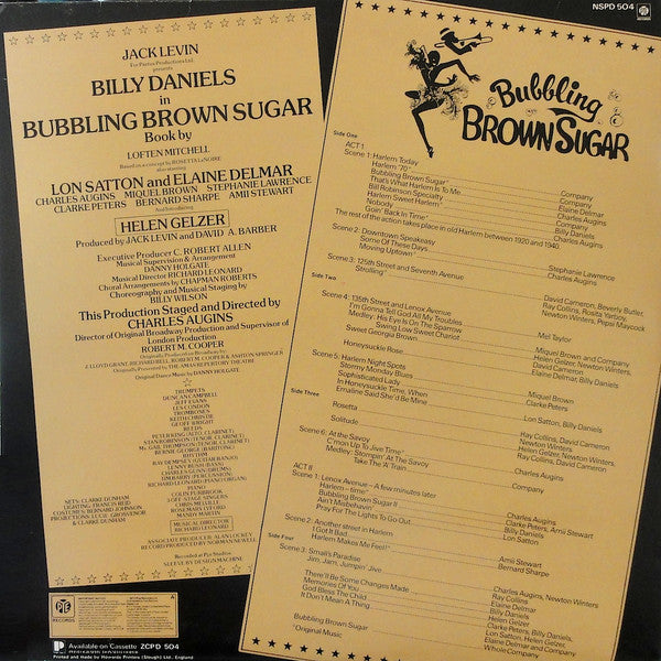 Various : Bubbling Brown Sugar - Original London Cast Recording (2xLP, Album)