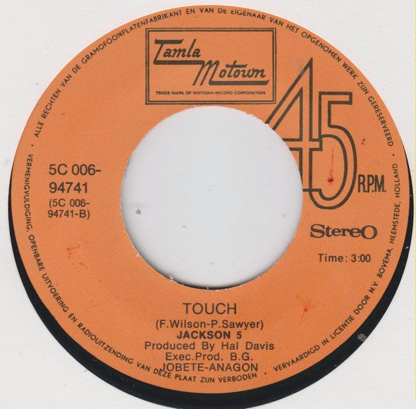 The Jackson 5 : Get It Together (7", Single)