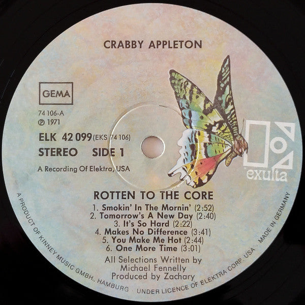 Crabby Appleton : Rotten To The Core! (LP, Album)