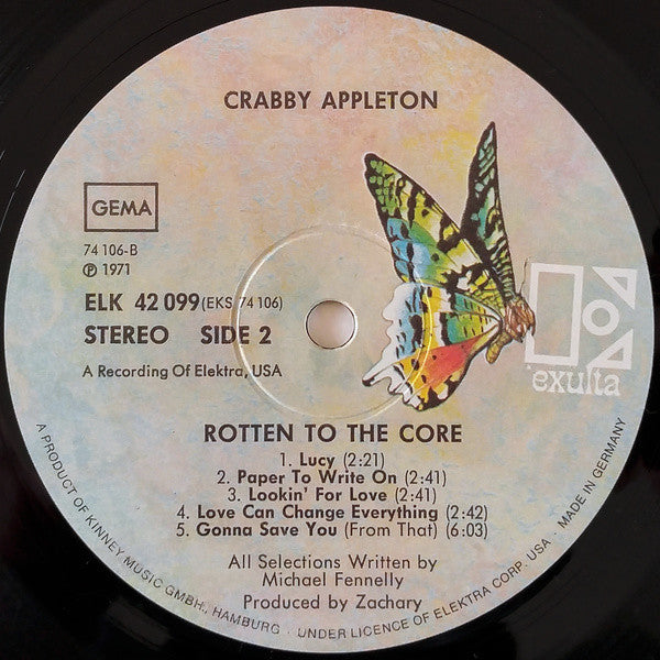 Crabby Appleton : Rotten To The Core! (LP, Album)