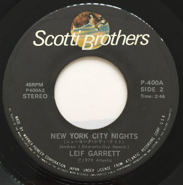 Leif Garrett : Feel The Need (7", Single)