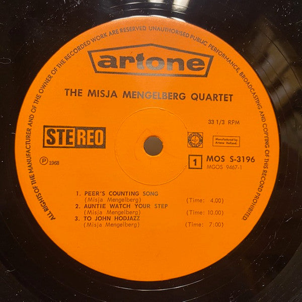 Misha Mengelberg Quartet : The Misja Mengelberg Quartet (As Featured At The Newport Jazz Festival 1966) (LP, Album)