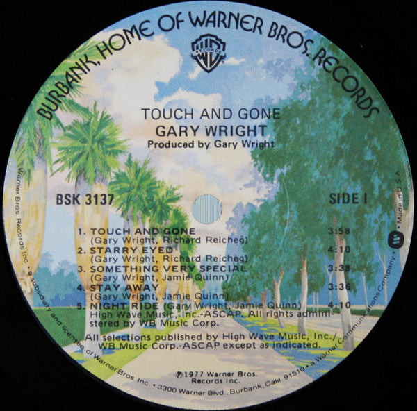 Gary Wright : Touch And Gone (LP, Album)