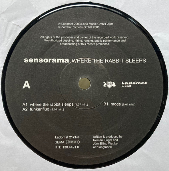 Sensorama : Where The Rabbit Sleeps (12")