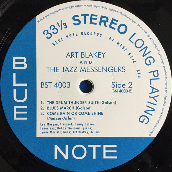 Art Blakey & The Jazz Messengers : Moanin' (LP, Album, RE, RM, 180)